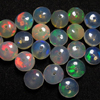 25 Pcs - Super Quality Of Ethiopian Opal -Every Single Beads Have Flashy Fire Highest Quality Smooth Polished Rondell Beads Size - 6 - 6.5 mm